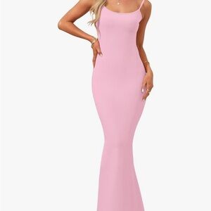 Elegant Pink Maxi Dress